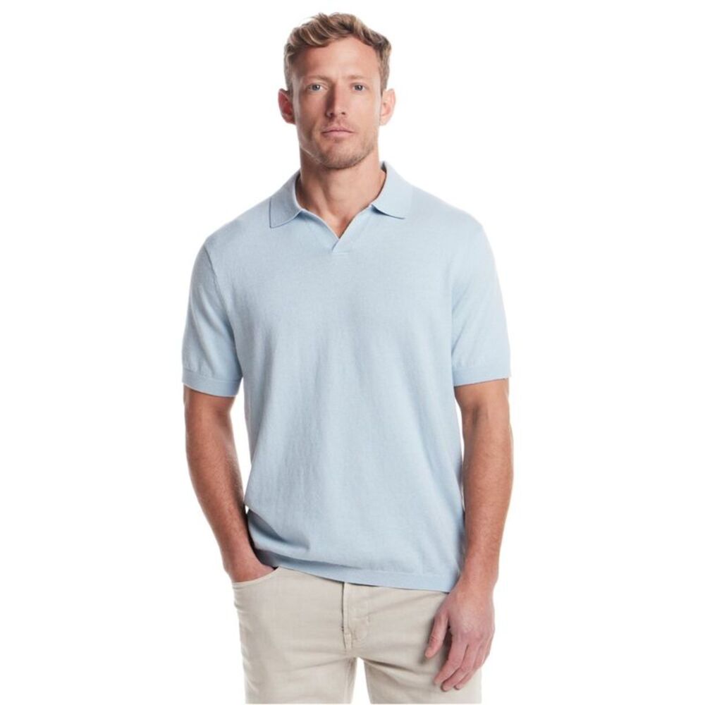 Weatherproof Mens Cotton-Cashmere Blend Polo Shirt, NWT